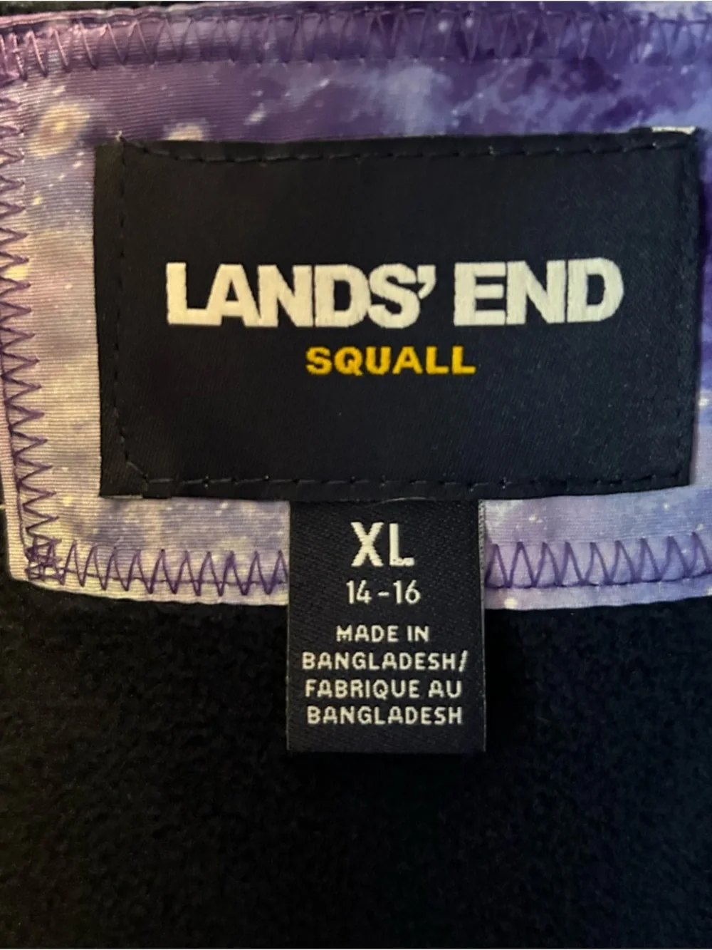Lands End Galaxy Zip Up Coat